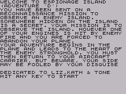 Adventure D: Espionage Island