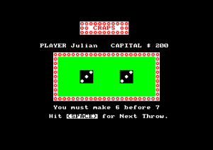 Craps (Amstrad Disk 50)