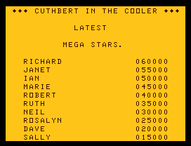 Cuthbert in the Cooler