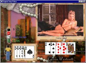 Digital Strip Poker featuring Carrie Westcott
