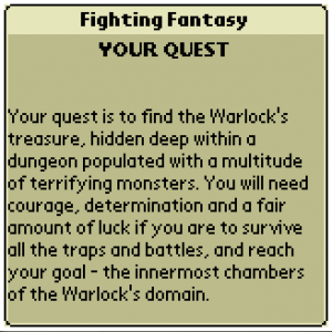 Fighting Fantasy Book 1: The Warlock of Firetop Mountain