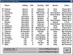 International Test Cricket