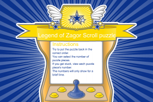 Legend of Zagor Scroll Puzzle