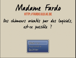 Madame Fardo Serious Game Main Menu